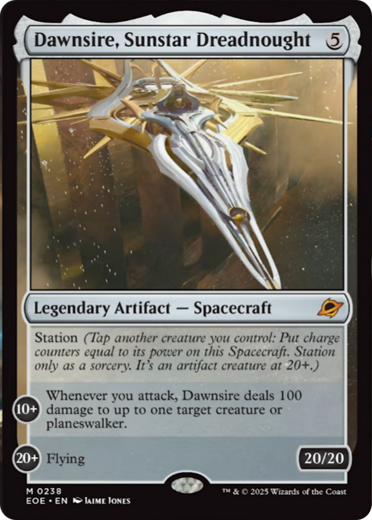 Dawnsire, Sunstar Dreadnought [Edge of Eternities] | Exor Games New Glasgow