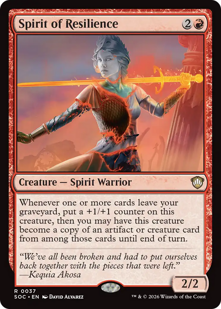 Spirit of Resilience [Secrets of Strixhaven Commander] | Exor Games New Glasgow