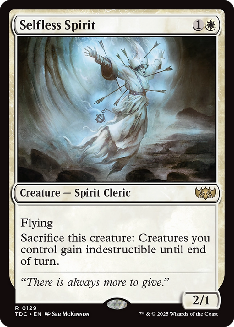 Selfless Spirit [Tarkir: Dragonstorm Commander] | Exor Games New Glasgow