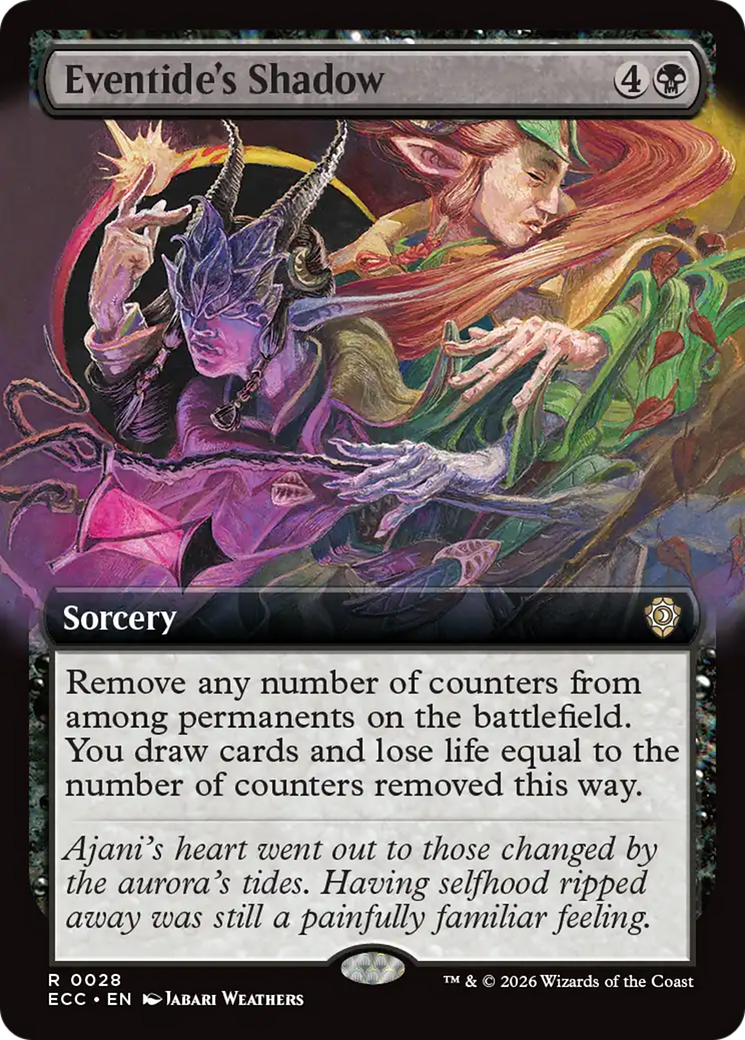 Eventide's Shadow (Extended Art) [Lorwyn Eclipsed Commander] | Exor Games New Glasgow