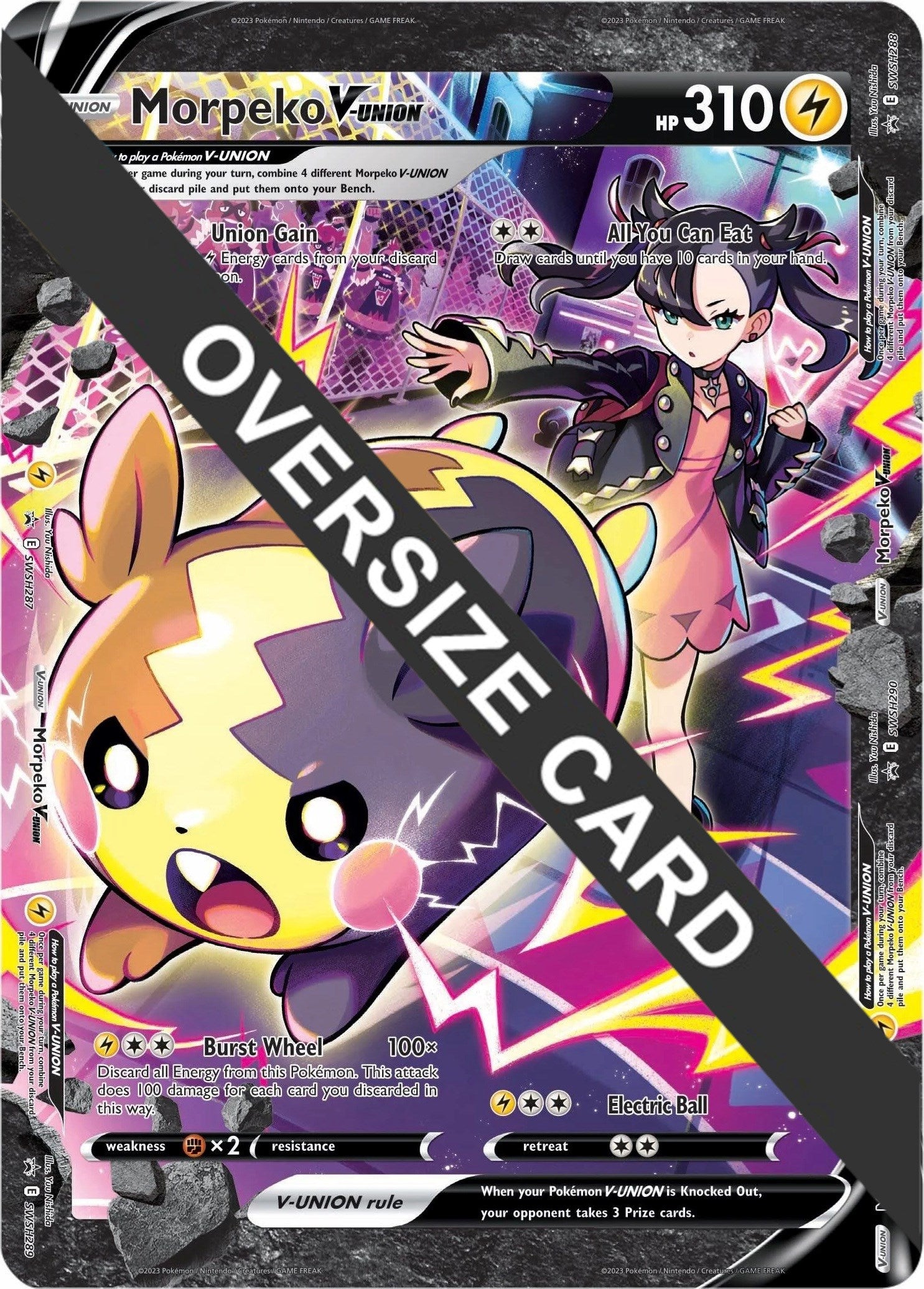 Morpeko V-UNION (SWSH287-290) (Jumbo Card) [Sword & Shield: Black Star Promos] | Exor Games New Glasgow