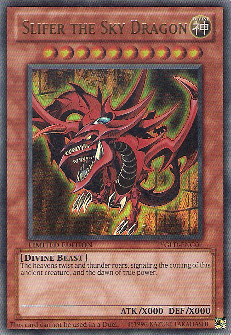 Slifer the Sky Dragon [YGLD-ENG01] Ultra Rare | Exor Games New Glasgow