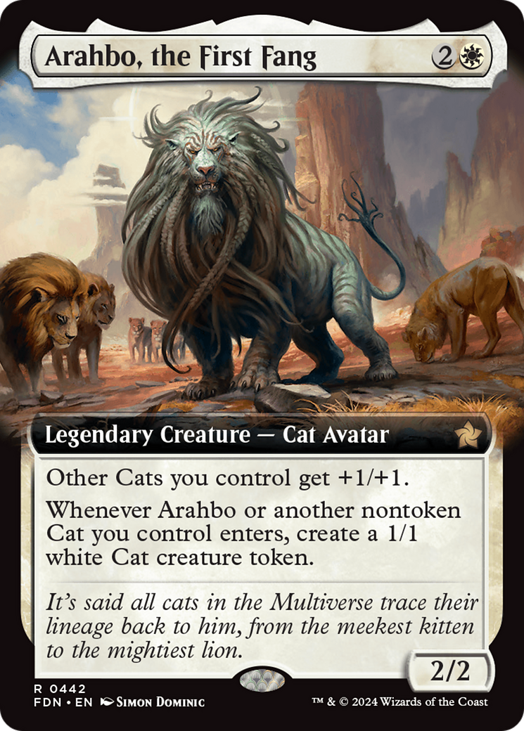 Arahbo, the First Fang (Extended Art) [Foundations] | Exor Games New Glasgow