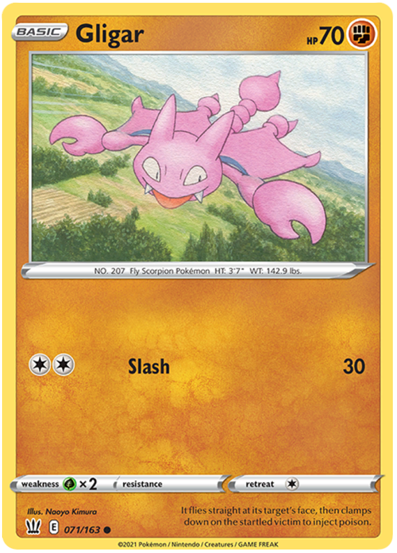 Gligar (071/163) [Sword & Shield: Battle Styles] | Exor Games New Glasgow