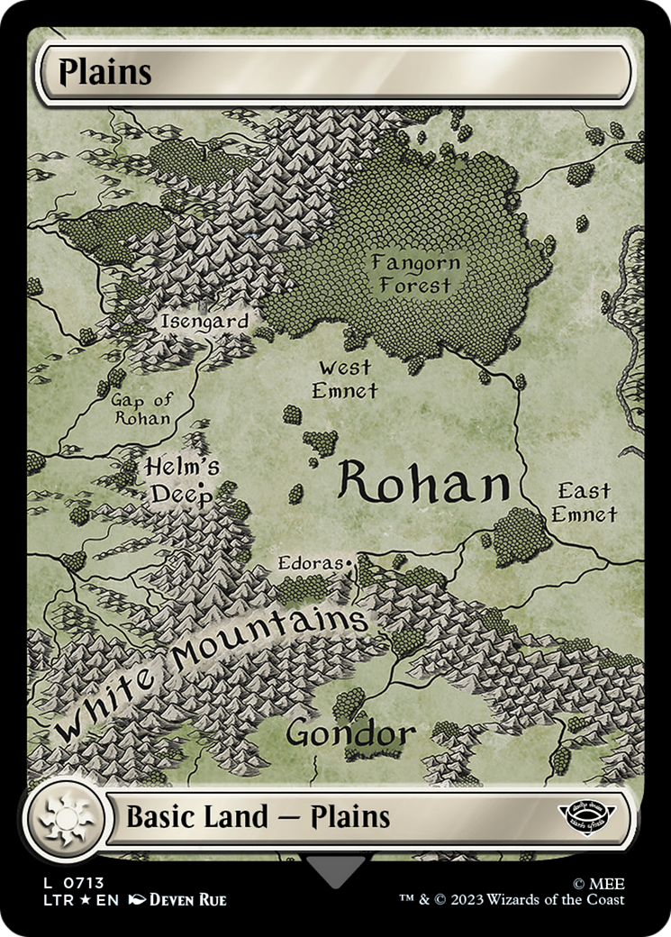 Plains (0713) (Surge Foil) [The Lord of the Rings: Tales of Middle-Earth] | Exor Games New Glasgow