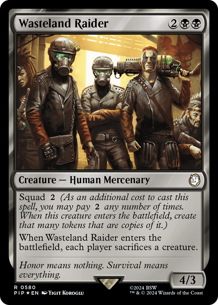 Wasteland Raider (Surge Foil) [Fallout] | Exor Games New Glasgow