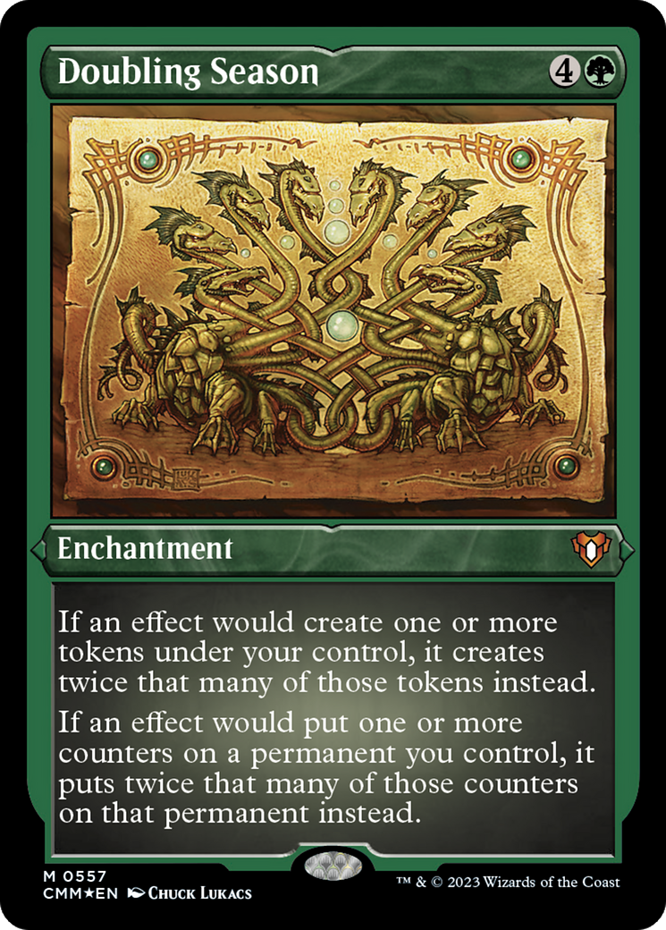Doubling Season (Foil Etched) [Commander Masters] | Exor Games New Glasgow