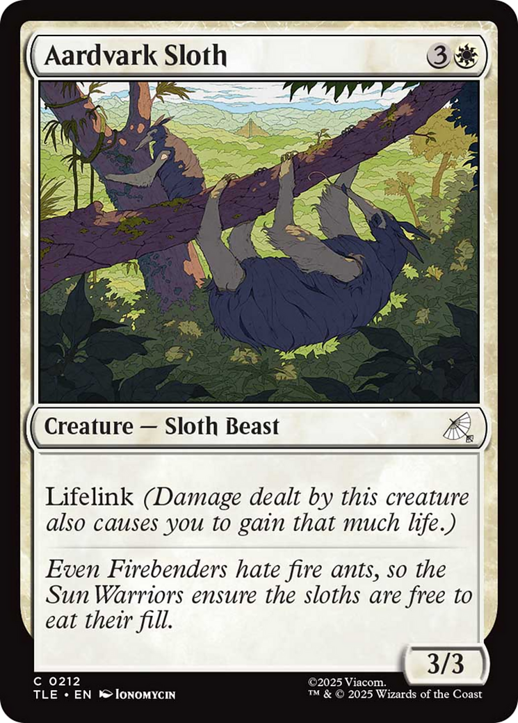 Aardvark Sloth [Avatar: The Last Airbender: Eternal-Legal] | Exor Games New Glasgow
