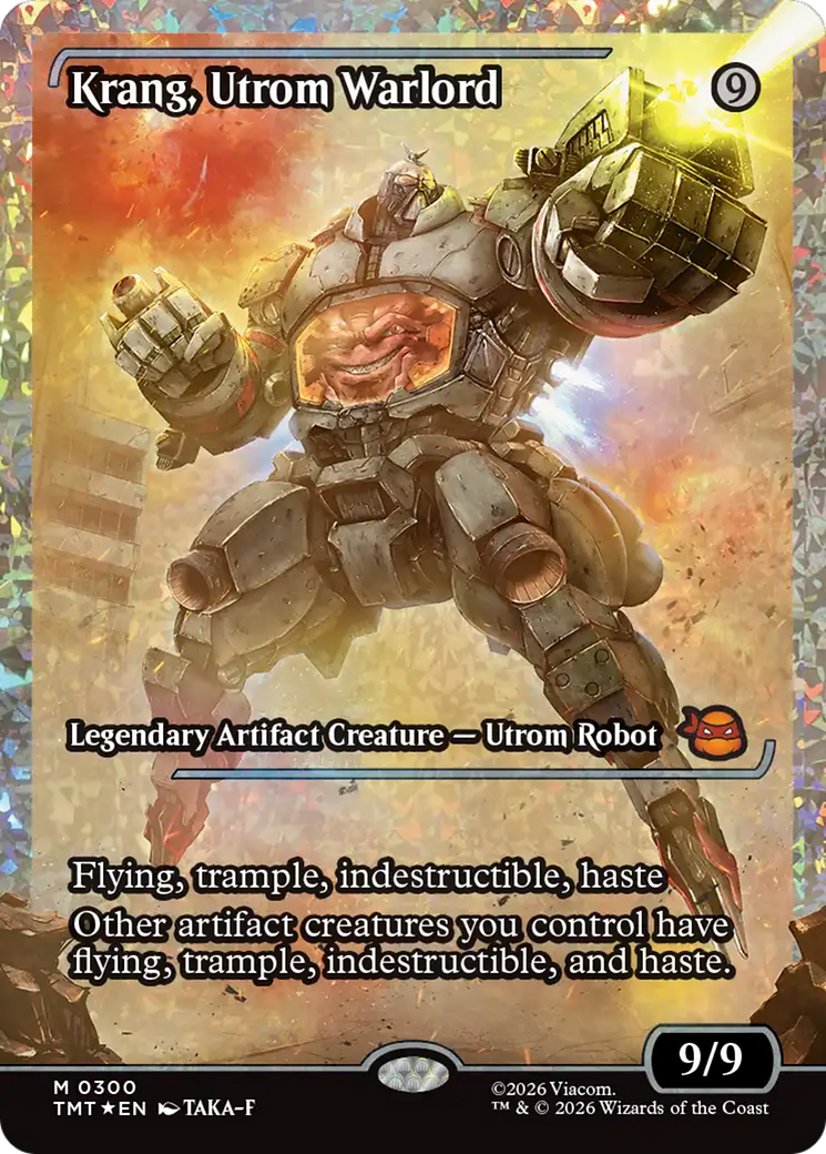 Krang, Utrom Warlord (Showcase) (Fracture Foil) [Teenage Mutant Ninja Turtles] | Exor Games New Glasgow