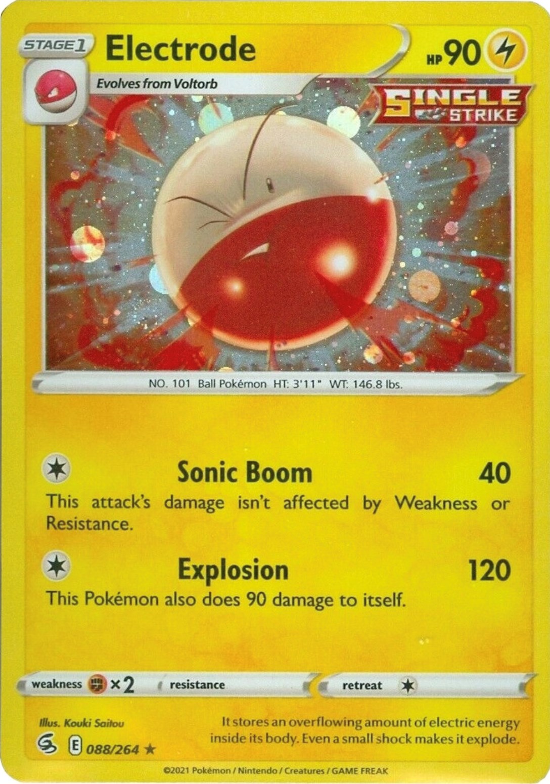 Electrode (088/264) (Cosmos Holo) [Sword & Shield: Fusion Strike] | Exor Games New Glasgow