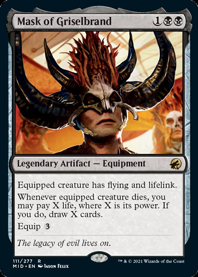 Mask of Griselbrand [Innistrad: Midnight Hunt] | Exor Games New Glasgow