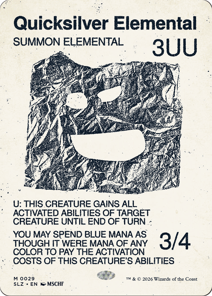 Quicksilver Elemental (0029) [Secret Lair x MSCHF: The Zeta Set] | Exor Games New Glasgow