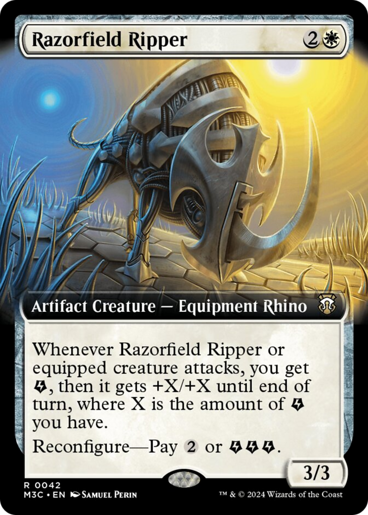 Razorfield Ripper (Extended Art) [Modern Horizons 3 Commander] | Exor Games New Glasgow