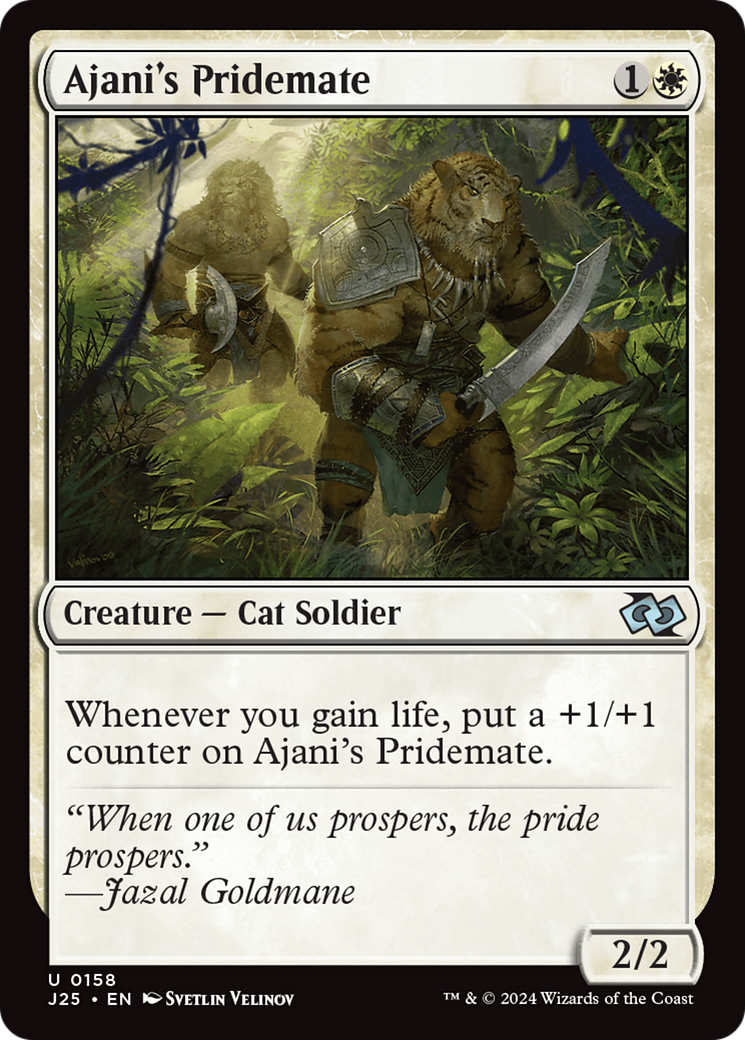 Qala, Ajani's Pridemate (Anime) [Foundations Jumpstart] | Exor Games New Glasgow