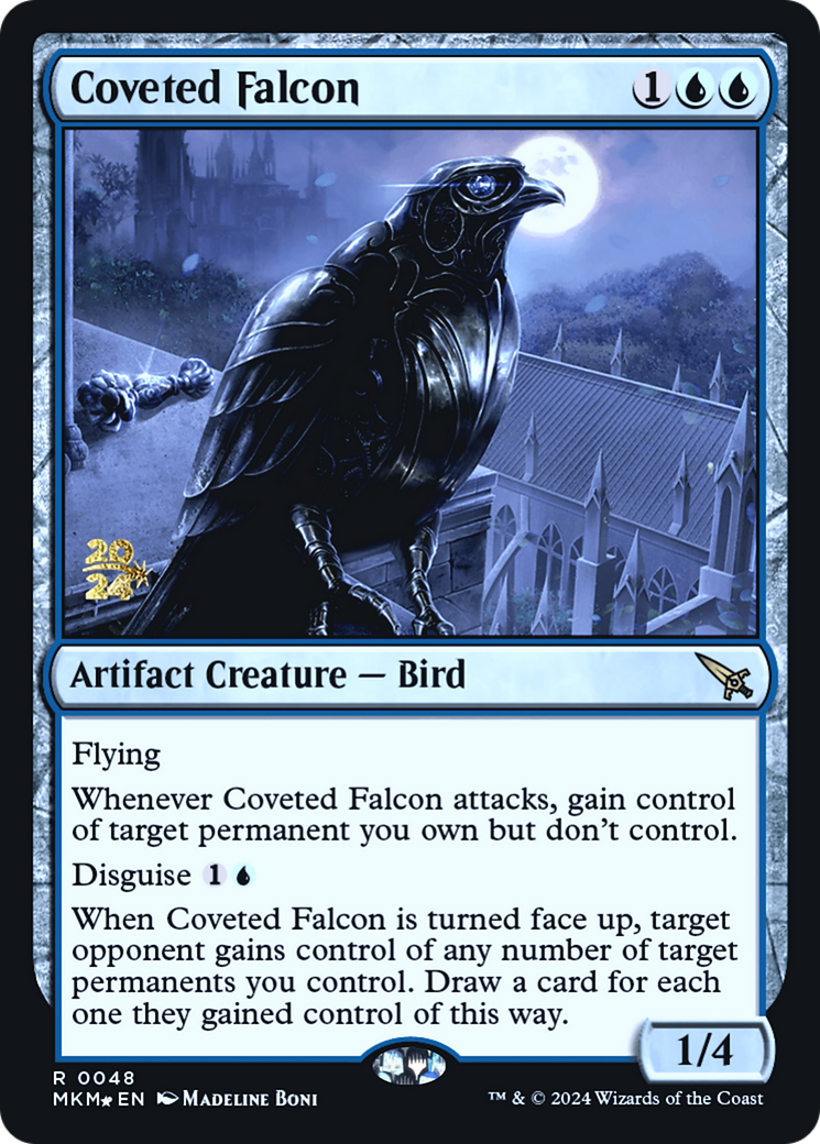 Coveted Falcon [Murders at Karlov Manor Prerelease Promos] | Exor Games New Glasgow