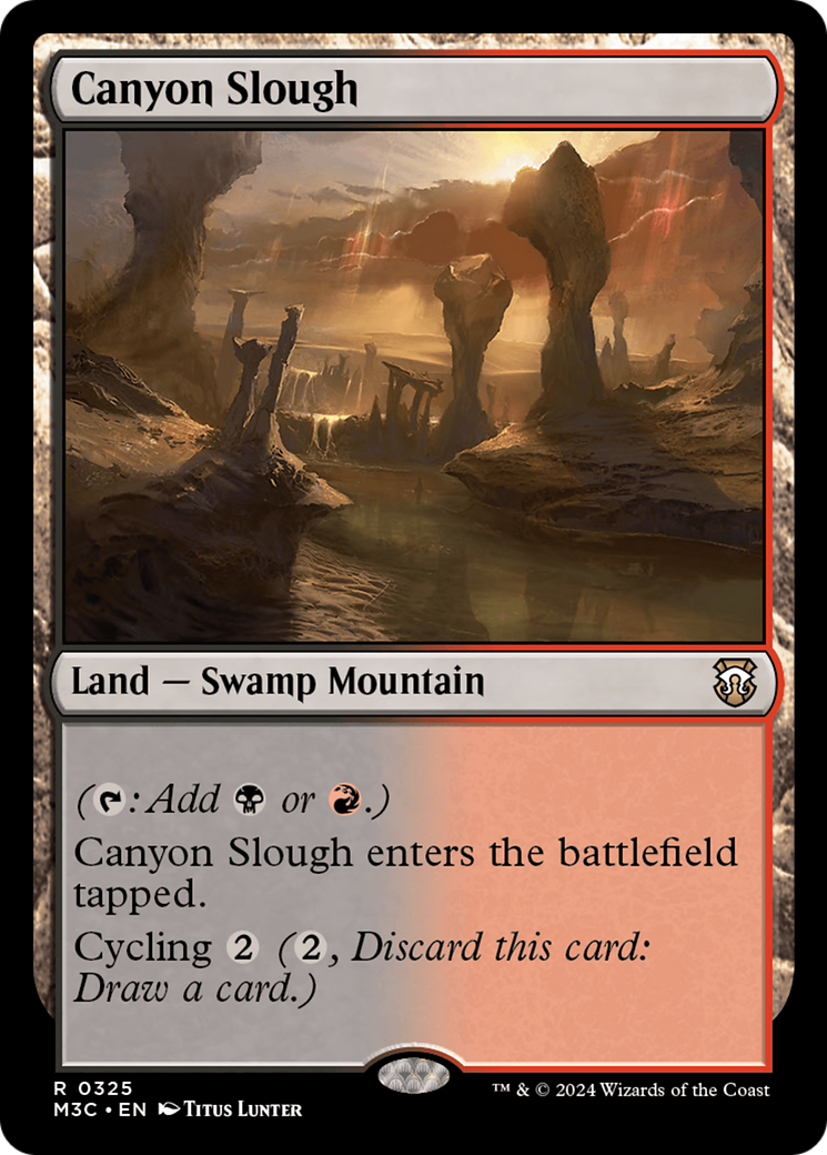 Canyon Slough (Ripple Foil) [Modern Horizons 3 Commander] | Exor Games New Glasgow