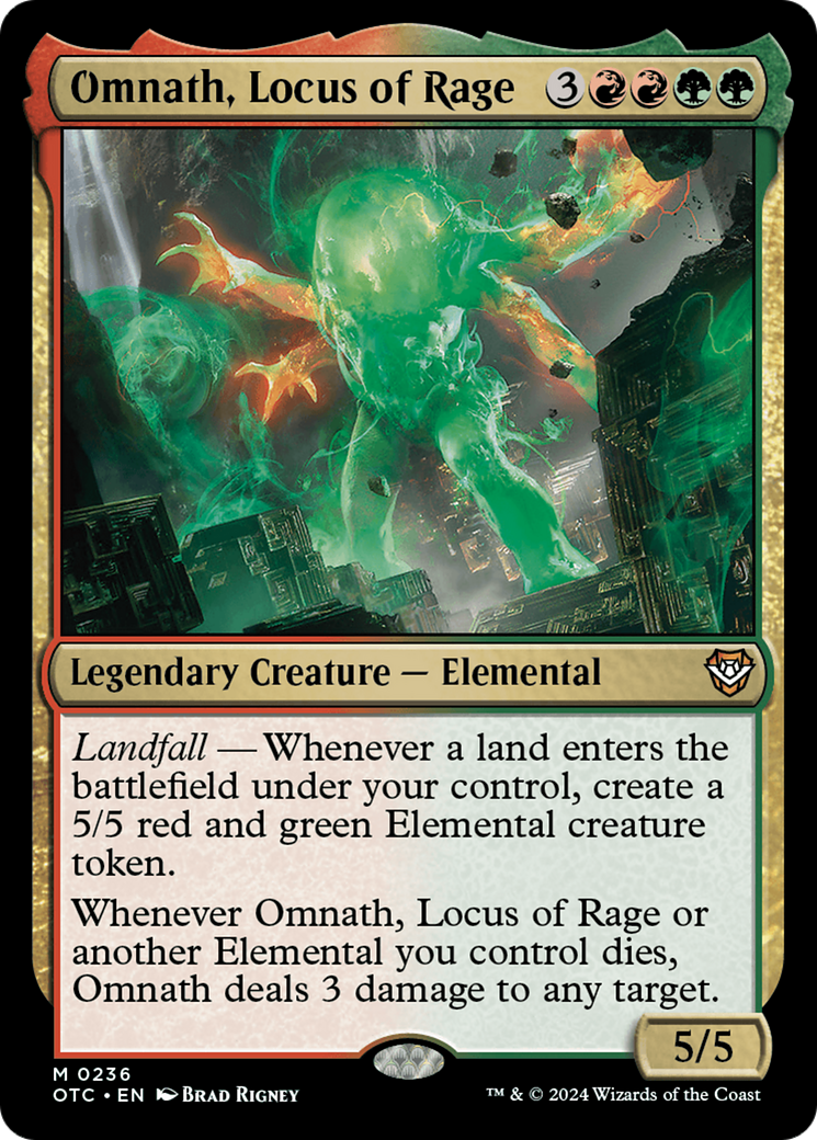 Omnath, Locus of Rage [Outlaws of Thunder Junction Commander] | Exor Games New Glasgow