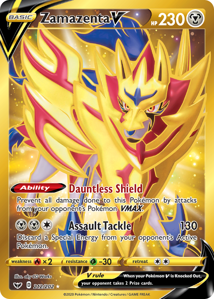 Zamazenta V (212/202) [Sword & Shield: Base Set] | Exor Games New Glasgow