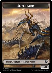 Sliver Army // Sliver Double-Sided Token [Commander Masters Tokens] | Exor Games New Glasgow