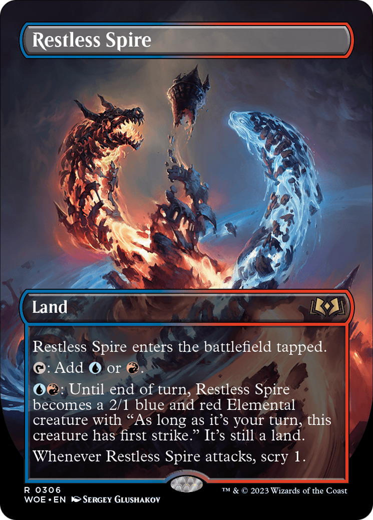 Restless Spire (Borderless) [Wilds of Eldraine] | Exor Games New Glasgow