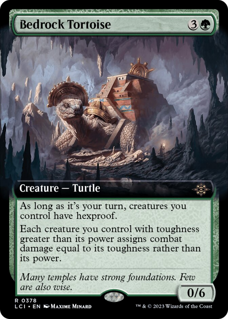 Bedrock Tortoise (Extended Art) [The Lost Caverns of Ixalan] | Exor Games New Glasgow