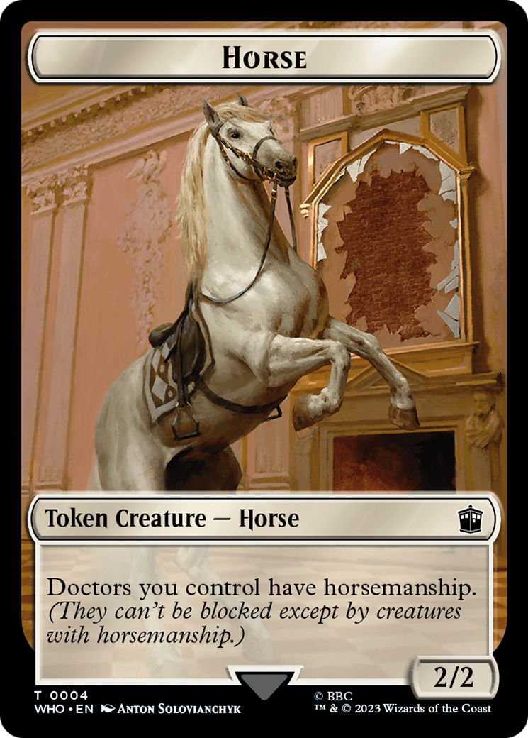 Horse // Treasure (0028) Double-Sided Token [Doctor Who Tokens] | Exor Games New Glasgow