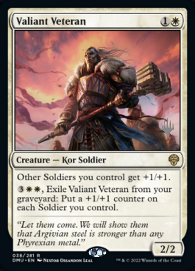 Valiant Veteran (Promo Pack) [Dominaria United Promos] | Exor Games New Glasgow