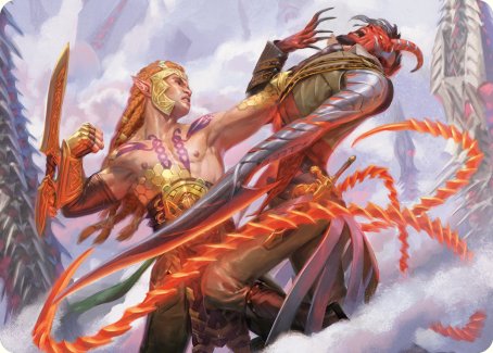 Tyvar's Stand Art Card [Phyrexia: All Will Be One Art Series] | Exor Games New Glasgow