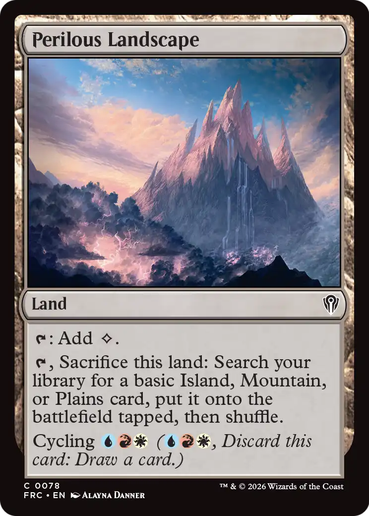 Perilous Landscape [Reality Fracture Commander] | Exor Games New Glasgow