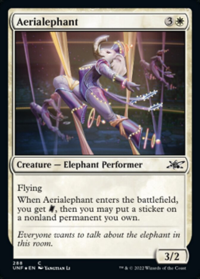 Aerialephant (Galaxy Foil) [Unfinity] | Exor Games New Glasgow