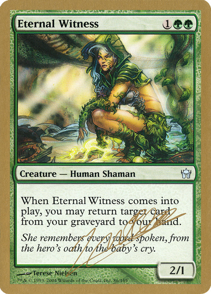 Eternal Witness (Julien Nuijten) [World Championship Decks 2004] | Exor Games New Glasgow