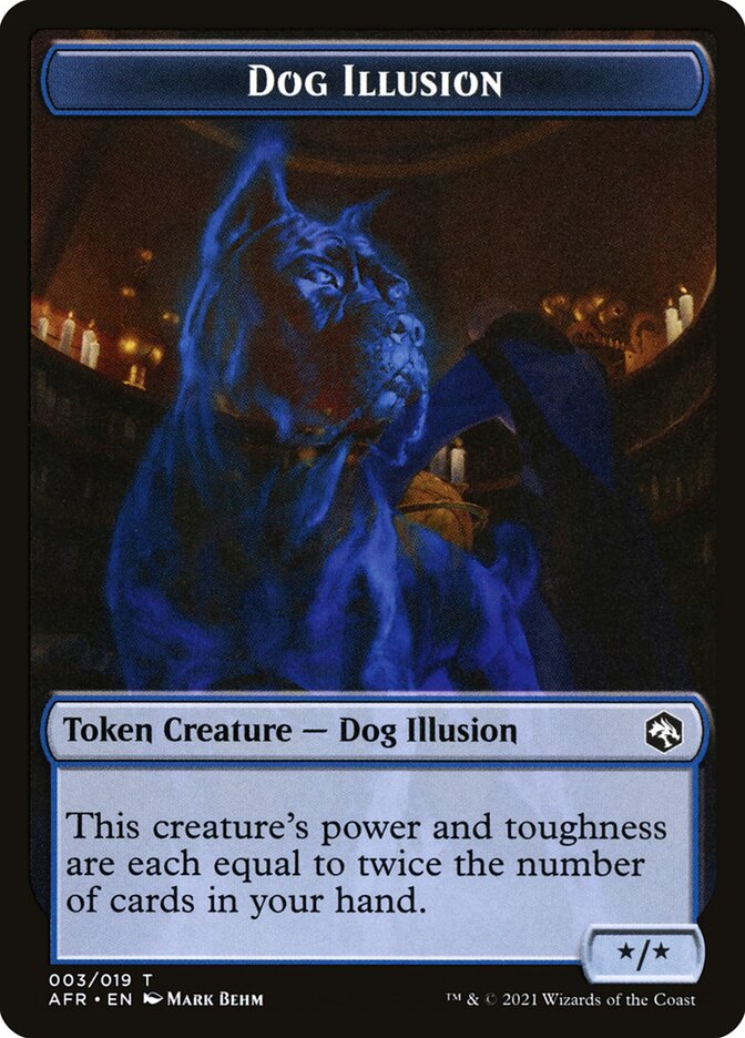 Zombie // Dog Illusion Double-Sided Token [Dungeons & Dragons: Adventures in the Forgotten Realms Tokens] | Exor Games New Glasgow