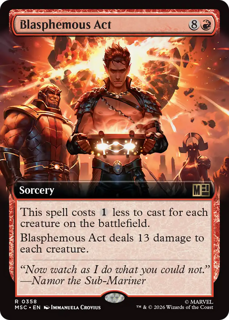 Blasphemous Act (Extended Art) [Marvel Super Heroes Commander] | Exor Games New Glasgow