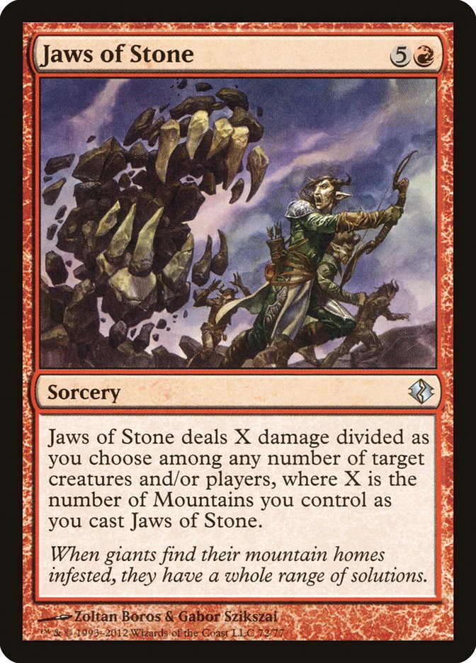 Jaws of Stone [Duel Decks: Venser vs. Koth] | Exor Games New Glasgow