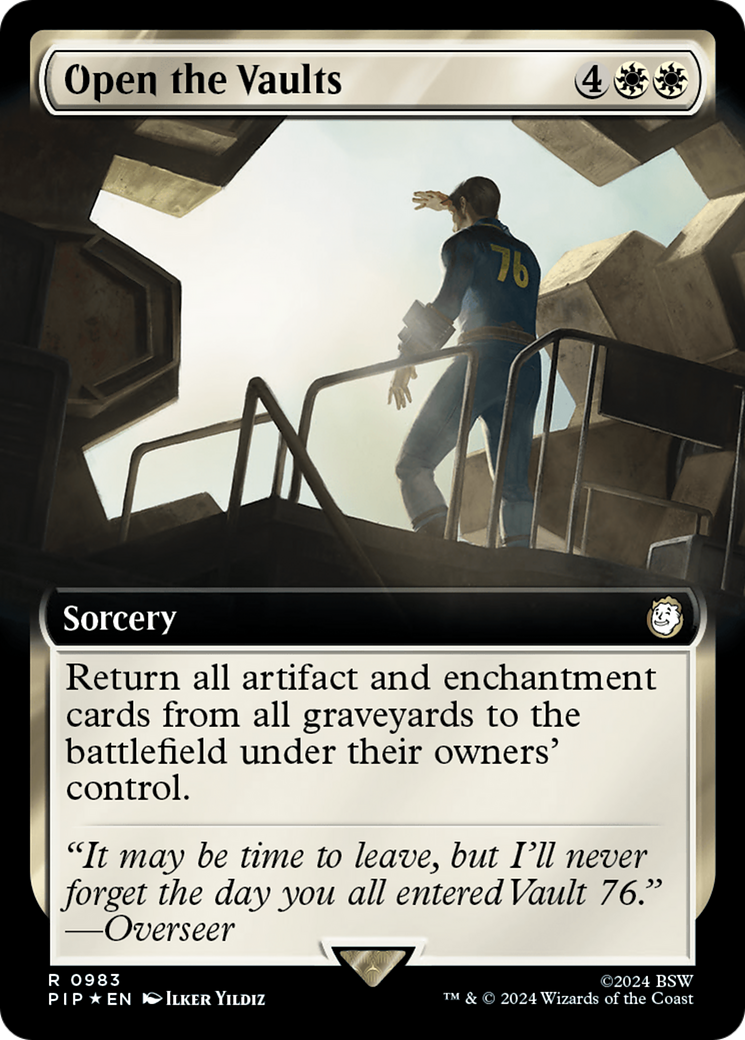 Open the Vaults (Extended Art) (Surge Foil) [Fallout] | Exor Games New Glasgow
