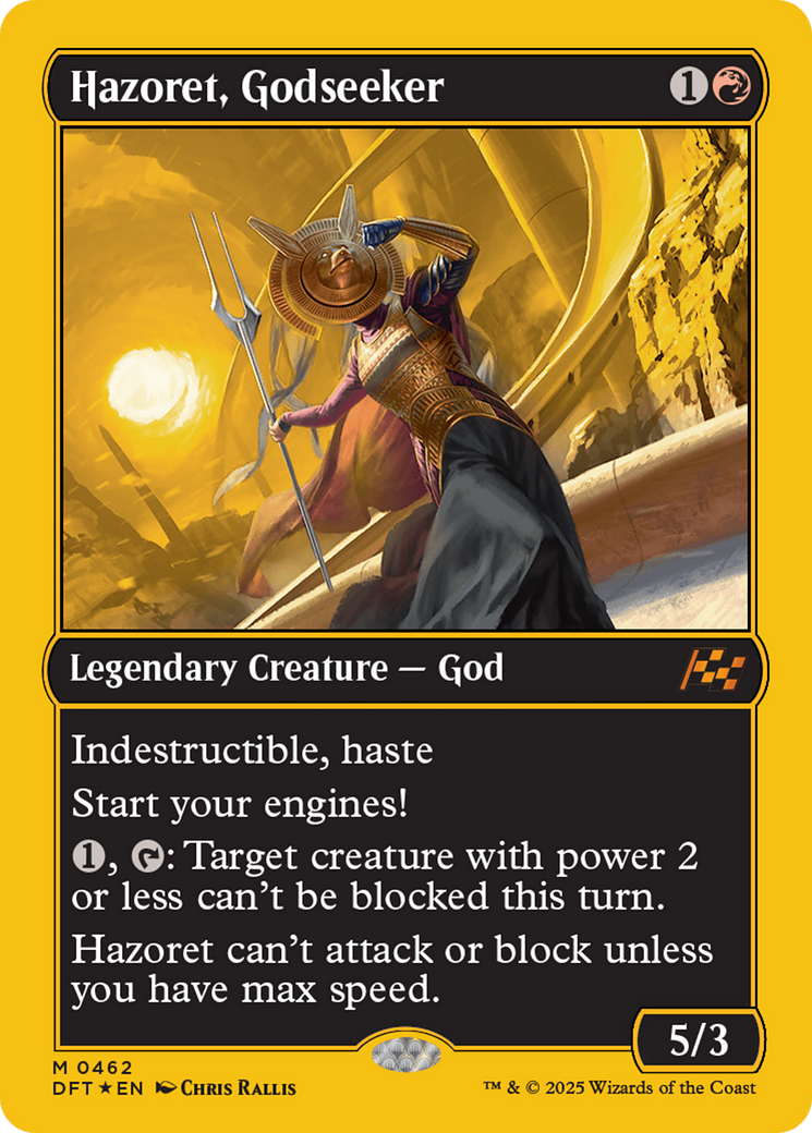 Hazoret, Godseeker (First-Place Foil) [Aetherdrift] | Exor Games New Glasgow