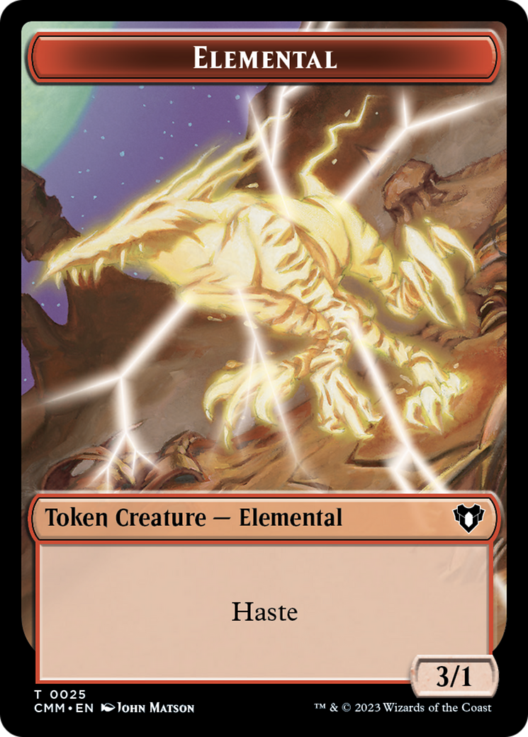 Elemental Token (25) [Commander Masters Tokens] | Exor Games New Glasgow