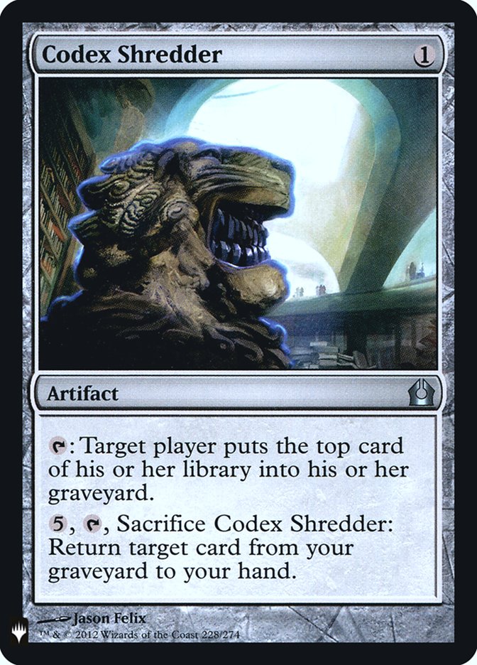 Codex Shredder [Mystery Booster] | Exor Games New Glasgow
