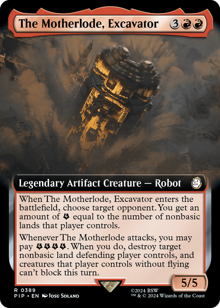 The Motherlode, Excavator (Extended Art) [Fallout] | Exor Games New Glasgow