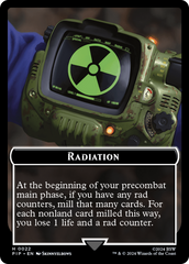 Radiation // Treasure (018) Double-Sided Token [Fallout Tokens] | Exor Games New Glasgow