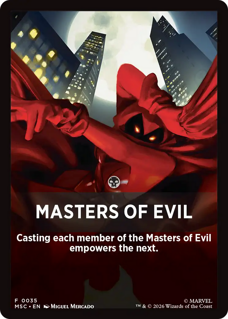 Masters of Evil Theme Card [Marvel Super Heroes Commander] | Exor Games New Glasgow