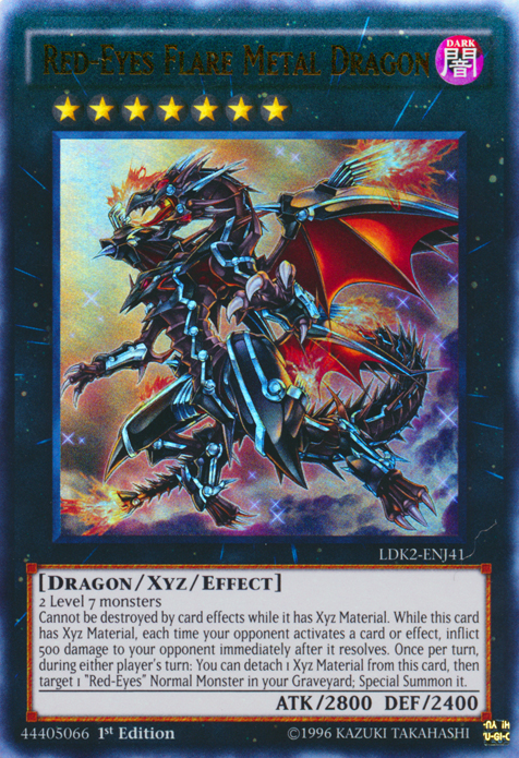 Red-Eyes Flare Metal Dragon [LDK2-ENJ41] Ultra Rare | Exor Games New Glasgow