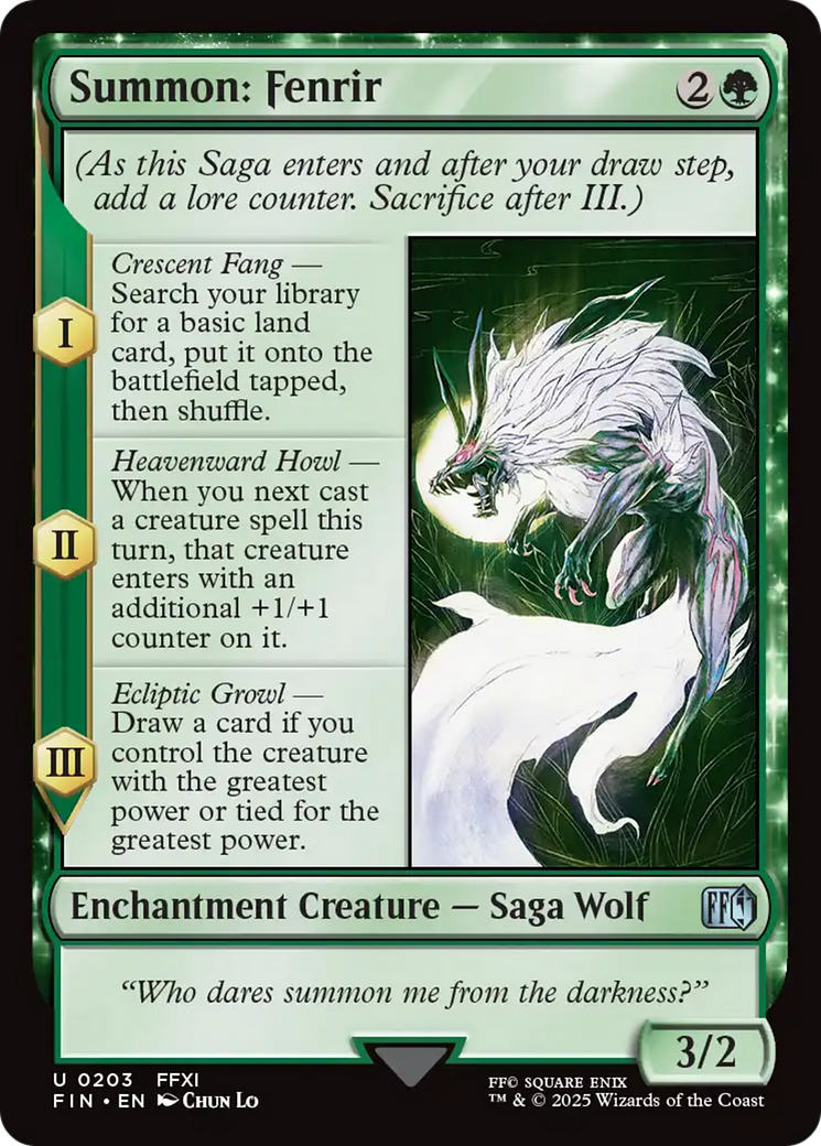 Summon: Fenrir [FINAL FANTASY] | Exor Games New Glasgow