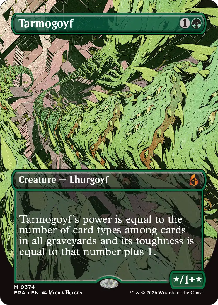 Tarmogoyf (Borderless) [Reality Fracture] | Exor Games New Glasgow