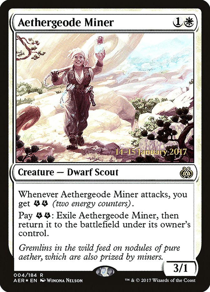 Aethergeode Miner [Aether Revolt Prerelease Promos] | Exor Games New Glasgow