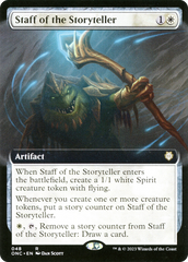 Staff of the Storyteller (Extended Art) [Phyrexia: All Will Be One Commander] | Exor Games New Glasgow