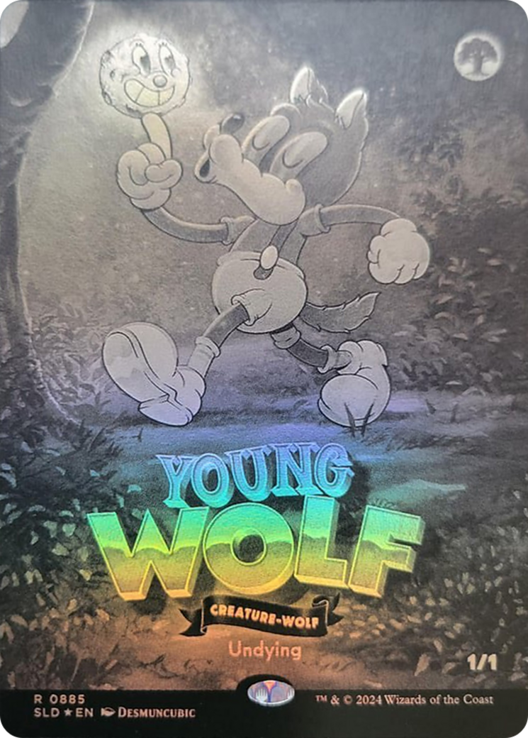 Young Wolf (Black & White Foil) [Secret Lair Drop Series] | Exor Games New Glasgow
