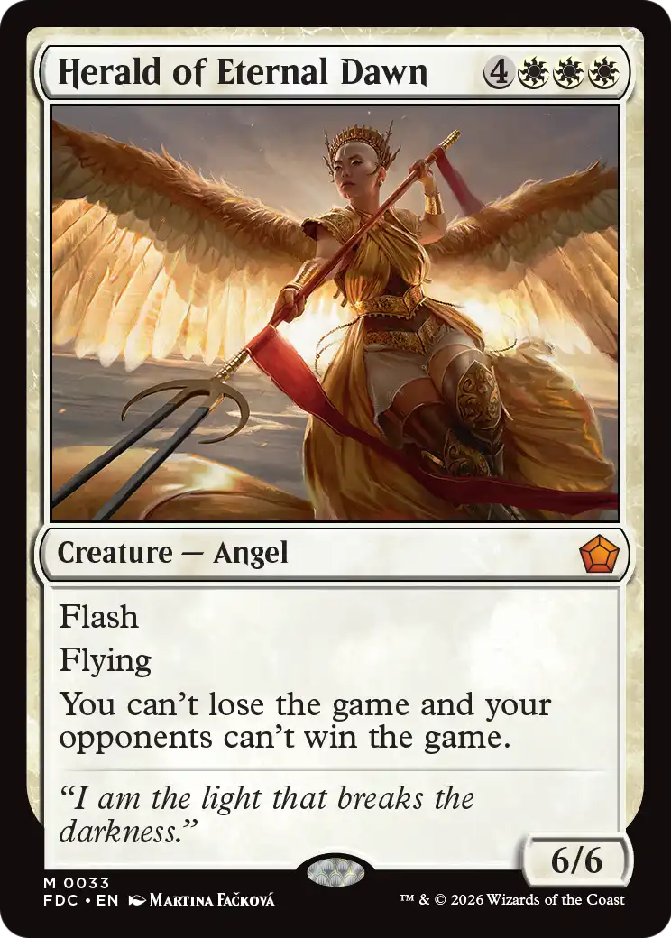 Herald of Eternal Dawn [Foundations Commander] | Exor Games New Glasgow