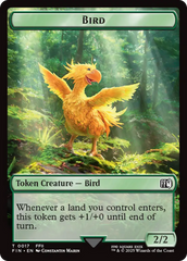 Bird (0017) // Wizard (0015) Double-Sided Token [FINAL FANTASY Tokens] | Exor Games New Glasgow