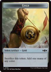 Elemental (0016) // Gold Double-Sided Token [Tarkir: Dragonstorm Commander Tokens] | Exor Games New Glasgow